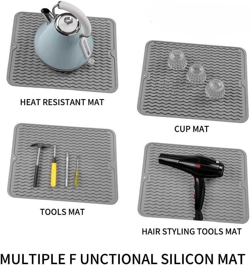 Premium Silicone Kitchen Mat, Heat Resistant and Non Slip