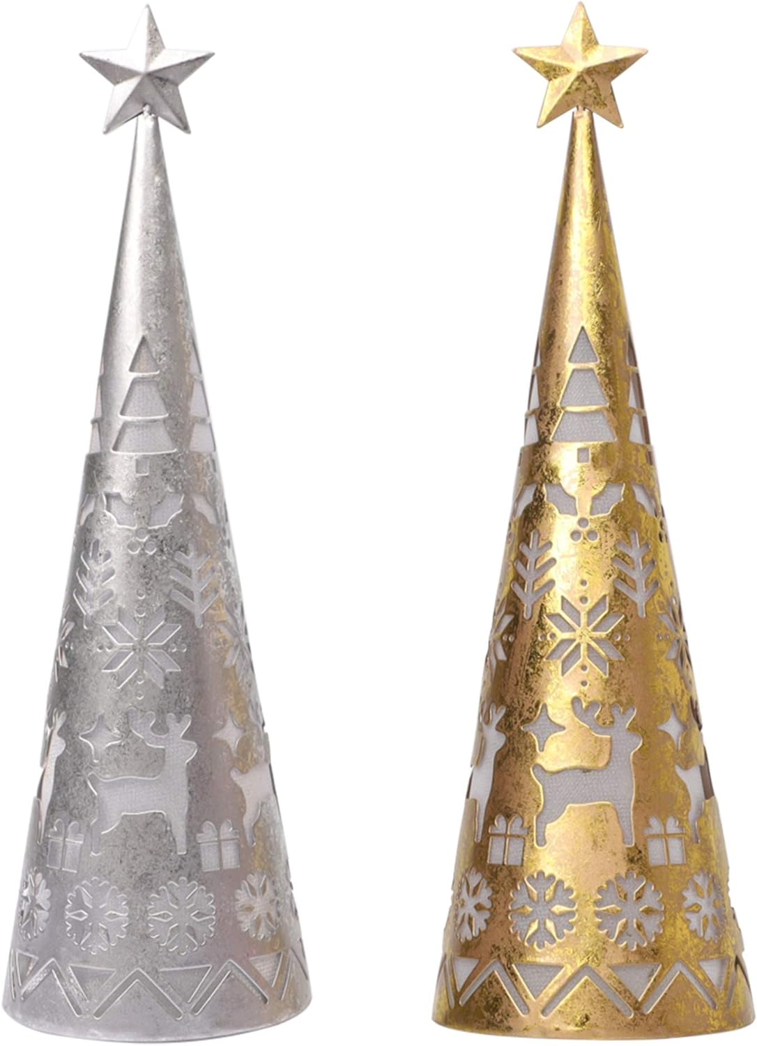 Sparkling LED Cone Table Decor Set (2 Pack)