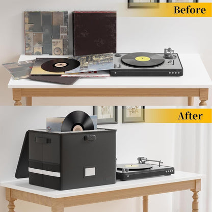 Durable Vinyl Record Storage Box