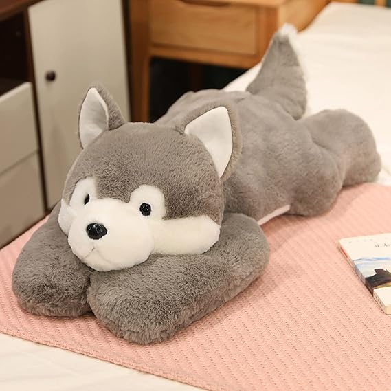 Soft Cuddly Wolf Plush Toy for Relaxation