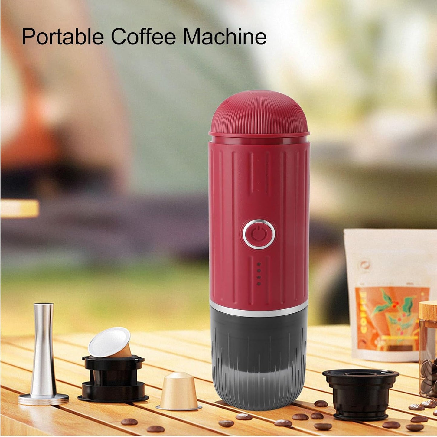 Compact Travel Espresso Maker with USB Charging