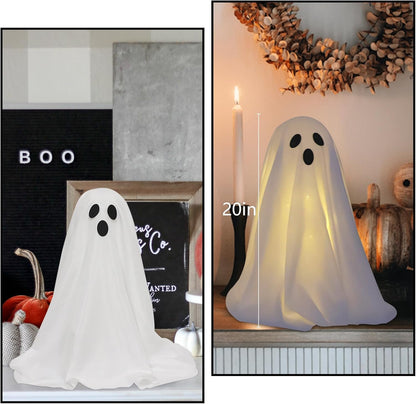 Scary Ghost Halloween Decor String Lights Battery Powered