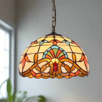 Vintage Glass Pendant Light
