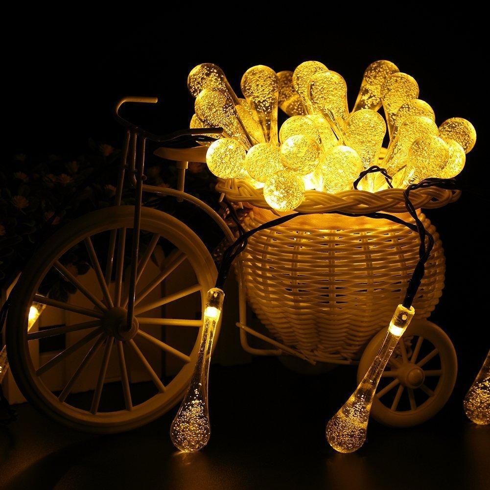 Colorful Solar Powered Water Drop Lights - Befez