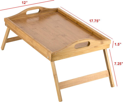 Portable Breakfast Tray with Foldable Stand
