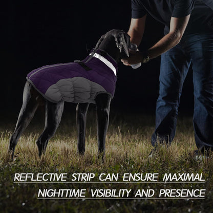 Warm Waterproof Dog Coat with Reflective Strip