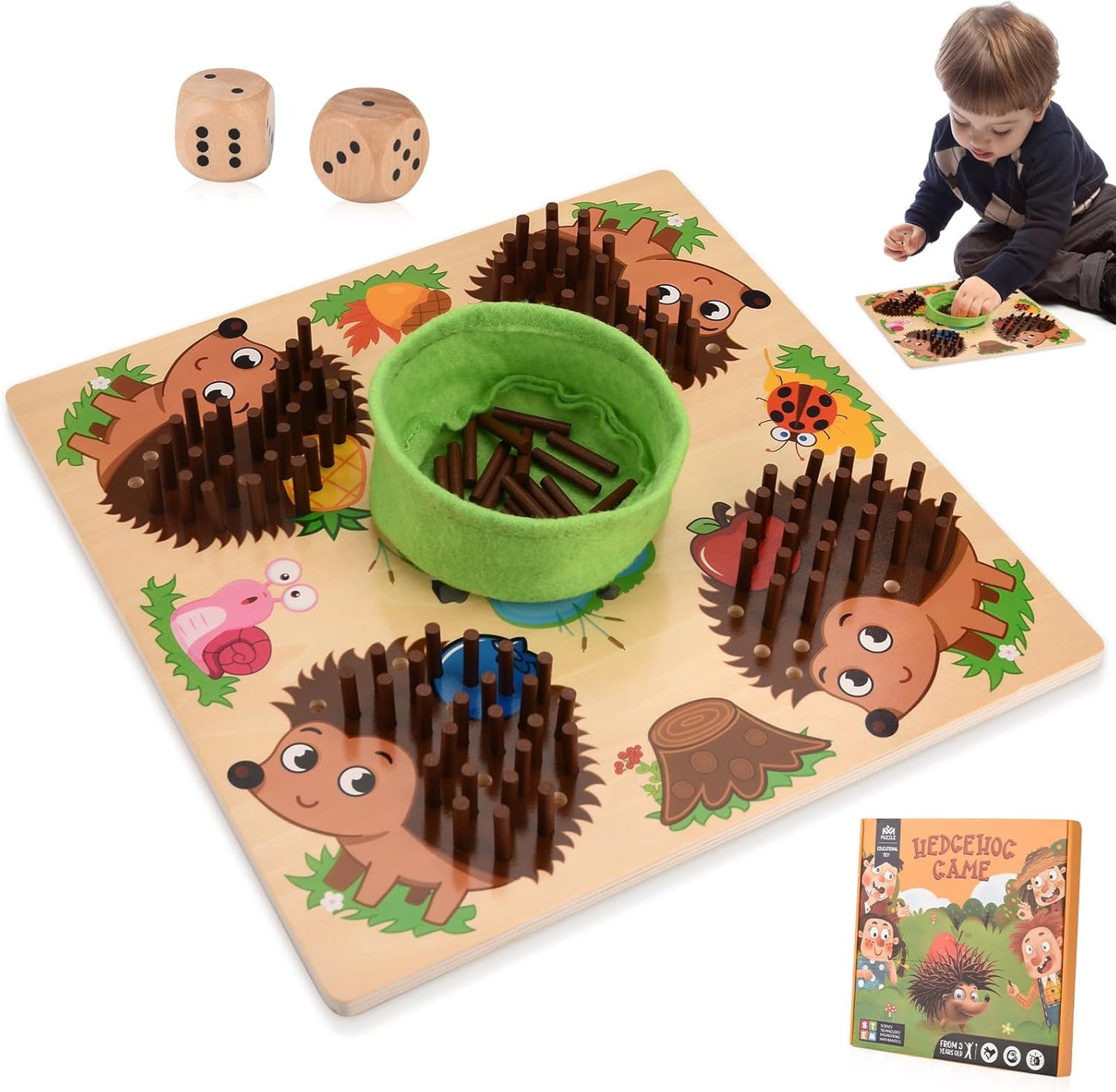 Educational Sensory Toy Hedgehog Learning Set