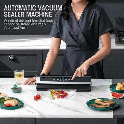 Automatic Food Sealer with Cutter & Vacuum Pump