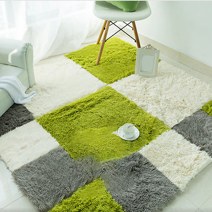 Soft Bedroom Carpet Tiles Stain Resistant Squares