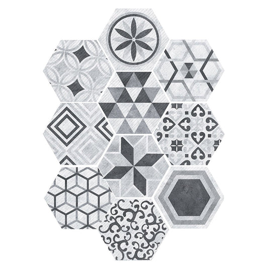 Decorative Self-Adhesive Hexagon Wall Tiles - Befez