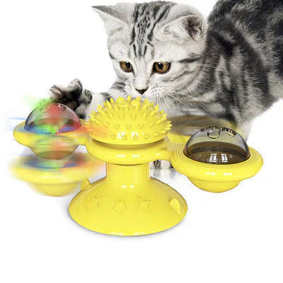 Colorful Cat Tower Spin Toy - Befez