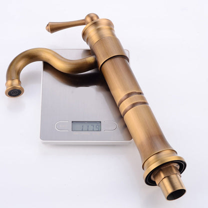 Stylish Single Handle Basin Faucet with Rotating Spout