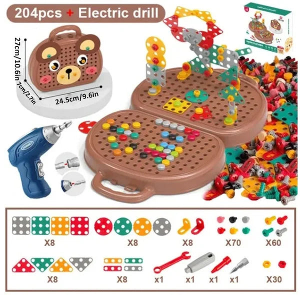 Colorful Kids Wooden Toy Storage Box