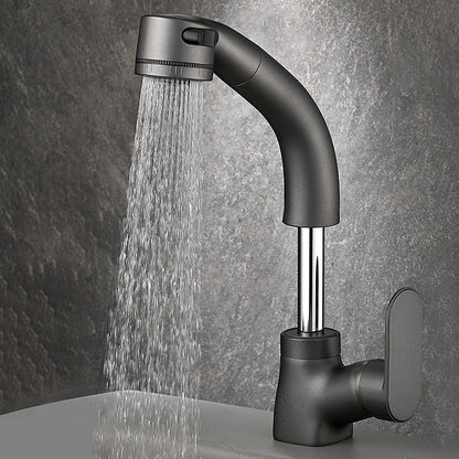 Stylish Kitchen Sink Faucet Pull Down Brass Handle