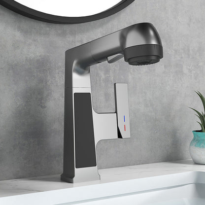 Stylish Kitchen Sink Faucet Pull Down Brass Handle