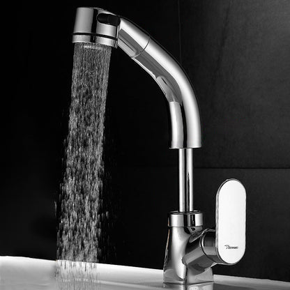 Stylish Kitchen Sink Faucet Pull Down Brass Handle - Befez
