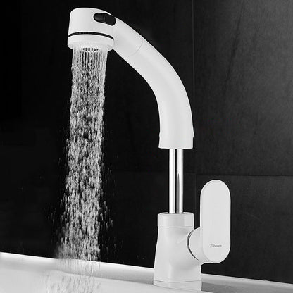 Stylish Kitchen Sink Faucet Pull Down Brass Handle
