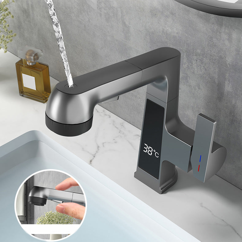 Stylish Kitchen Sink Faucet Pull Down Brass Handle