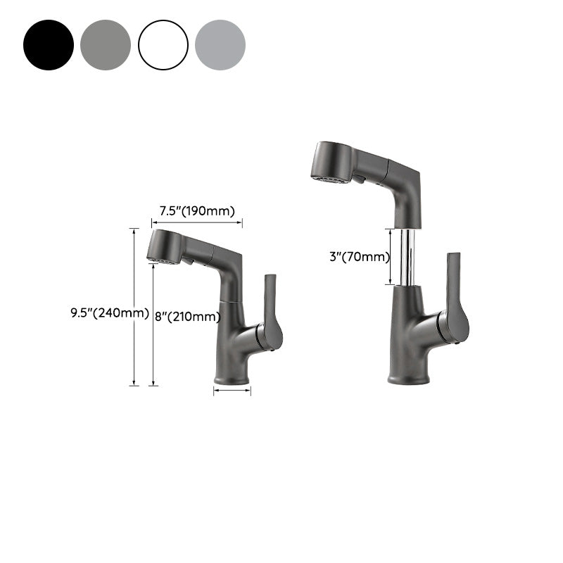 Stylish Kitchen Sink Faucet Pull Down Brass Handle