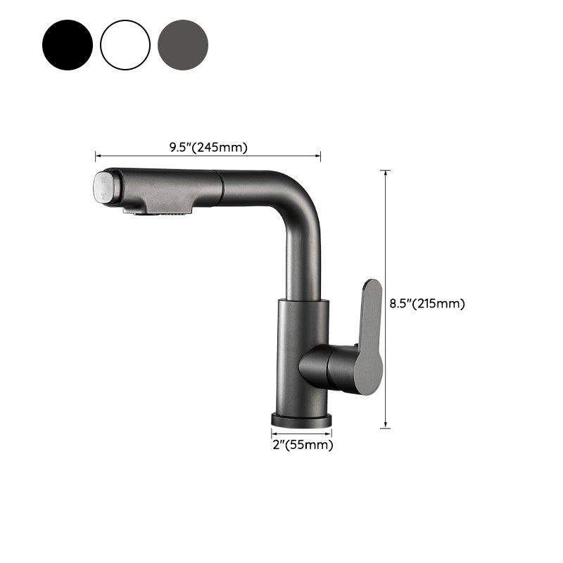 Stylish Kitchen Sink Faucet Pull Down Brass Handle