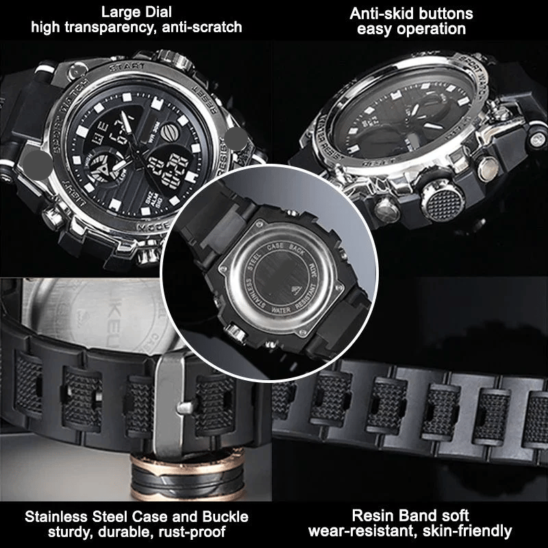 Waterproof LED Sports Watch for Men