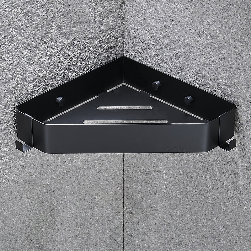 Contemporary 3-Piece Stainless Steel Bathroom Shelf Set