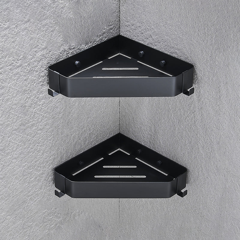 Contemporary 3-Piece Stainless Steel Bathroom Shelf Set