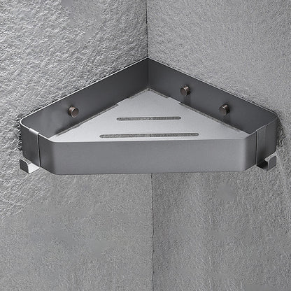 Contemporary 3-Piece Stainless Steel Bathroom Shelf Set