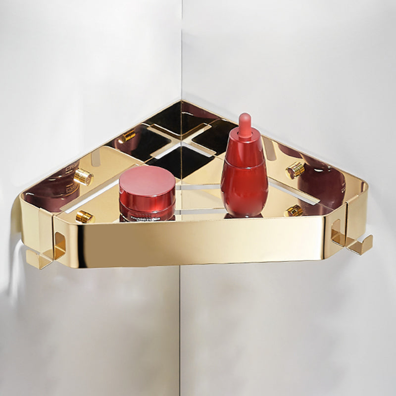 Contemporary 3-Piece Stainless Steel Bathroom Shelf Set