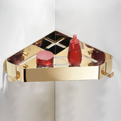 Contemporary 3-Piece Stainless Steel Bathroom Shelf Set