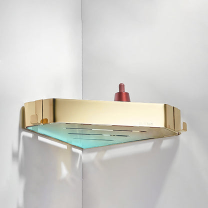 Contemporary 3-Piece Stainless Steel Bathroom Shelf Set