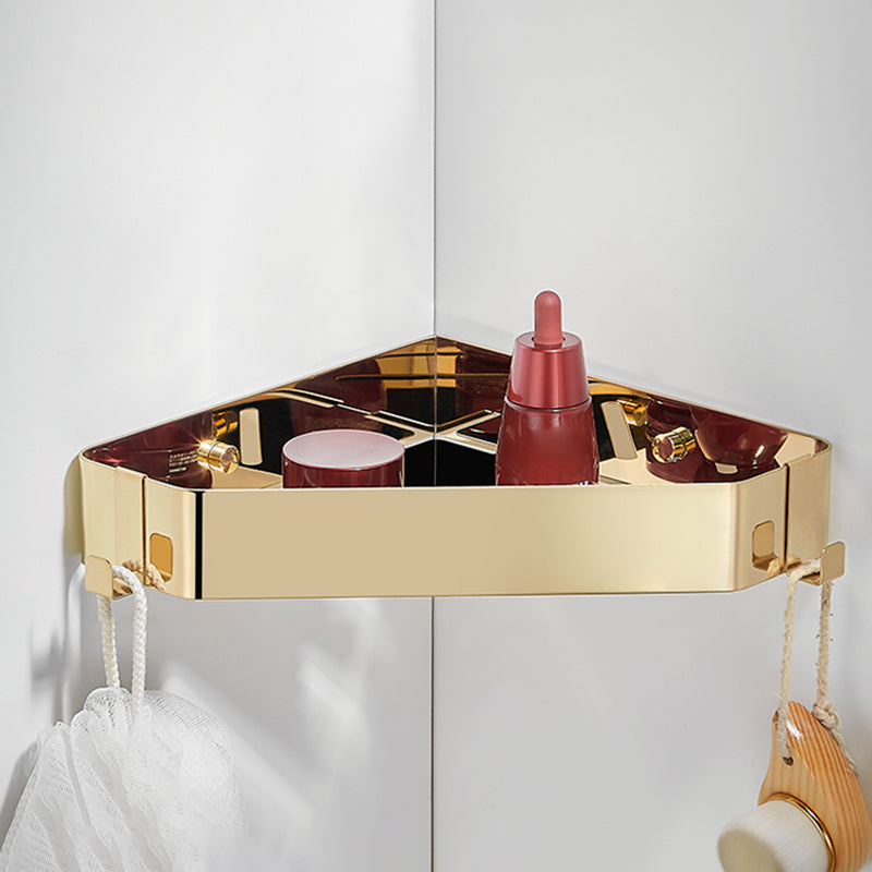 Contemporary 3-Piece Stainless Steel Bathroom Shelf Set