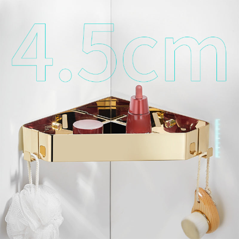 Contemporary 3-Piece Stainless Steel Bathroom Shelf Set