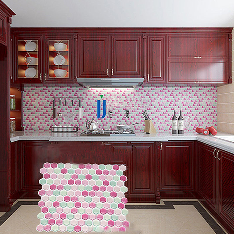 Vibrant Glass Backsplash Tile Sticker for Kitchen Wall