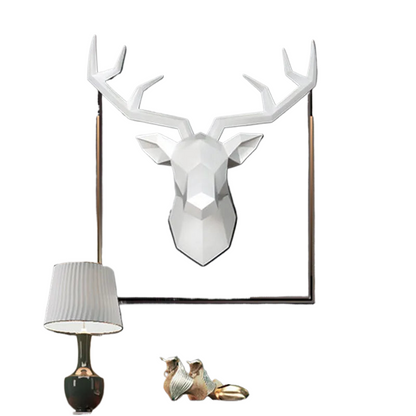 Rustic Deer Antler Wall Art Statue Figurine Decoration