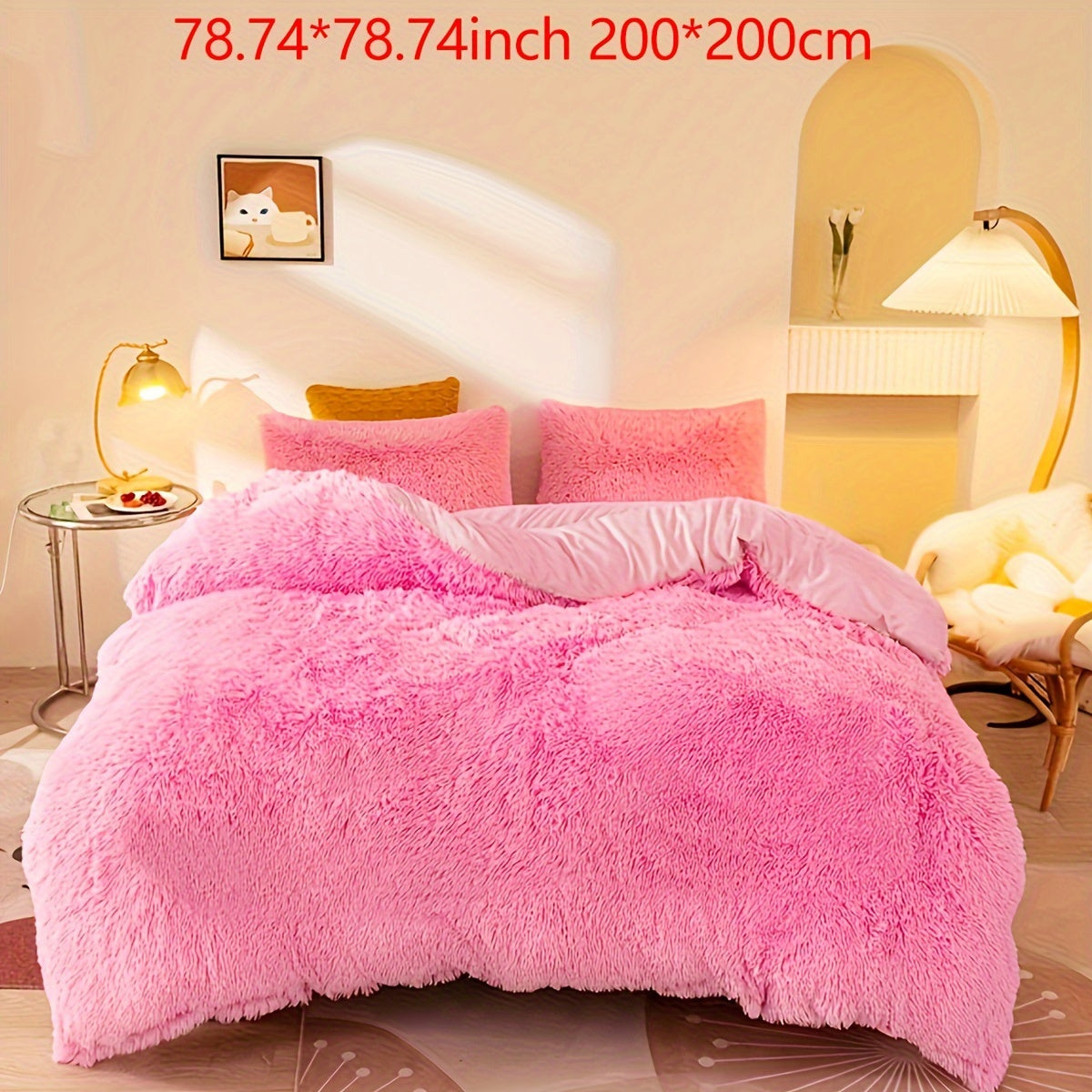 Soft Plush Duvet Cover Set for Cozy Bedding