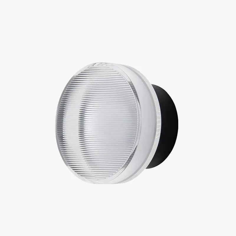 Compact Metal Wall Light Modern Round Shade