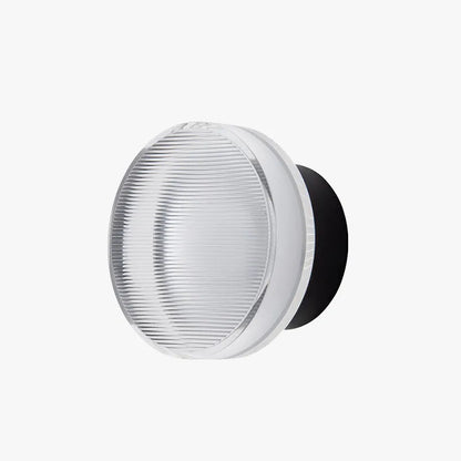 Compact Metal Wall Light Modern Round Shade