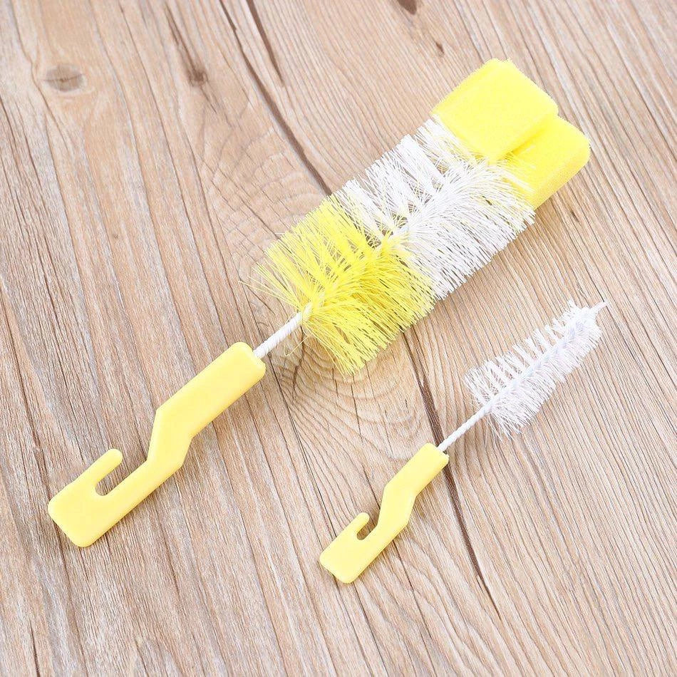 Baby Bottle Cleaning Brush Set with Nipple Brush