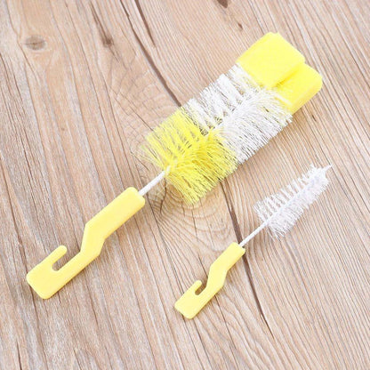 Baby Bottle Cleaning Brush Set with Nipple Brush