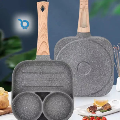 3 Compartment Food Steamer Cooker