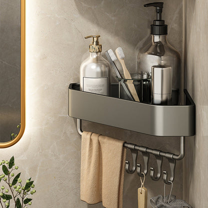 Sticky Metal Bathroom Shelf Organizer