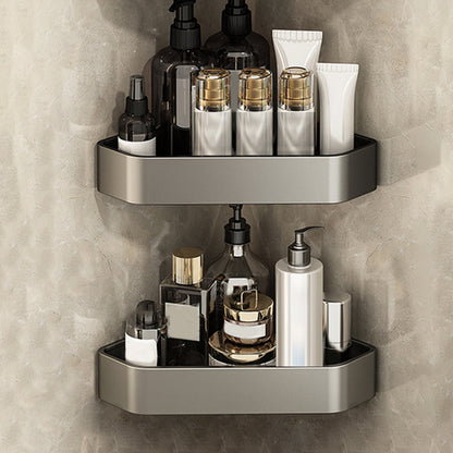 Sticky Metal Bathroom Shelf Organizer