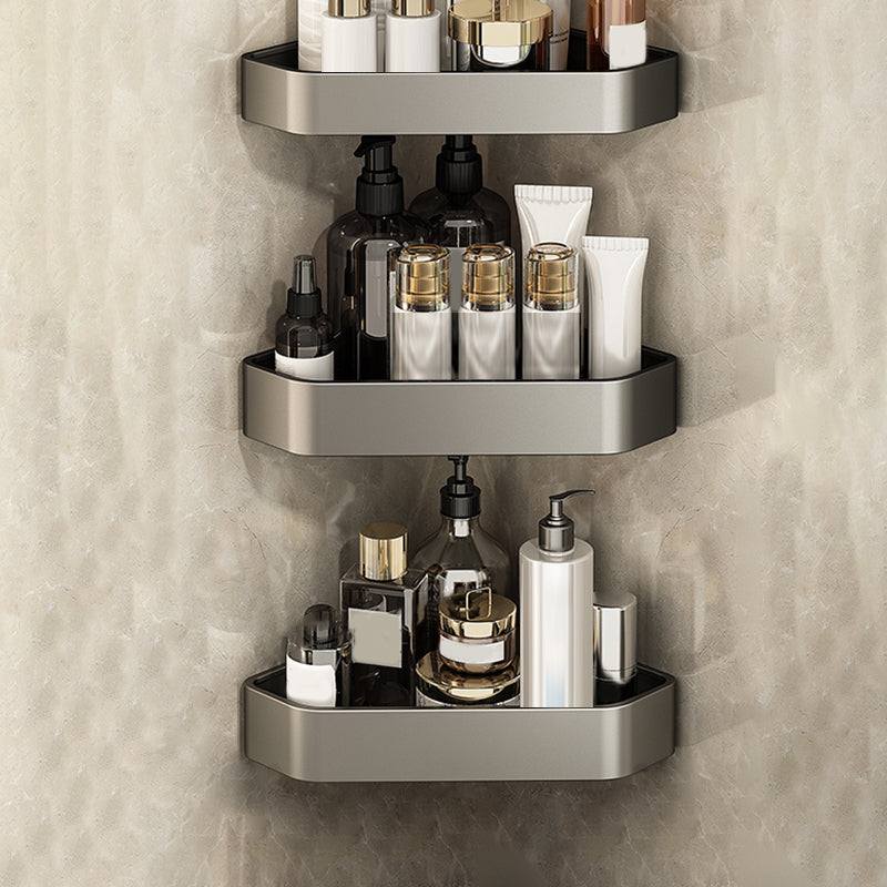 Sticky Metal Bathroom Shelf Organizer