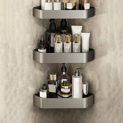 Sticky Metal Bathroom Shelf Organizer