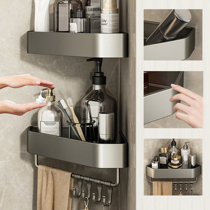 Sticky Metal Bathroom Shelf Organizer