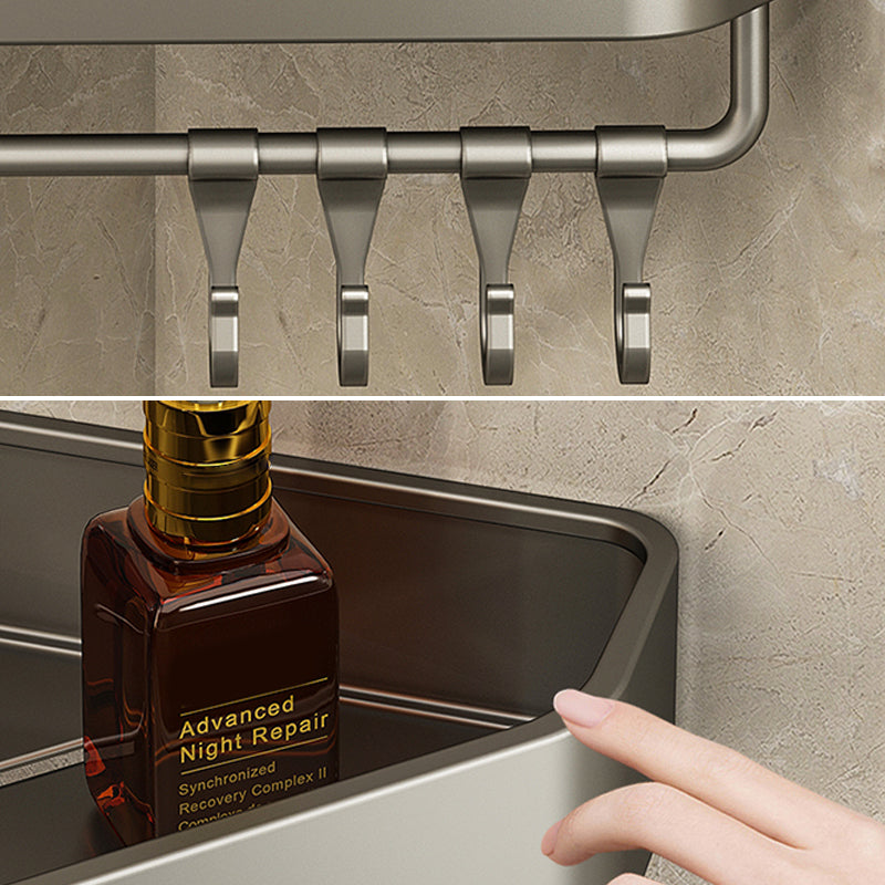 Sticky Metal Bathroom Shelf Organizer