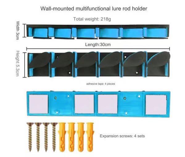 Fishing Rod Storage Rack Organizer System