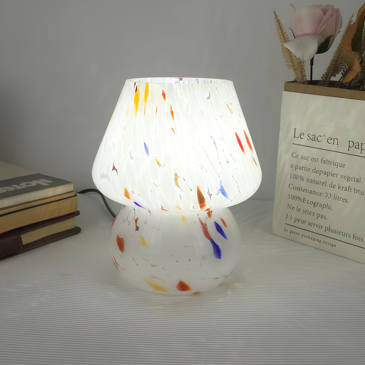 Unique Artisan Glass Table Lamp