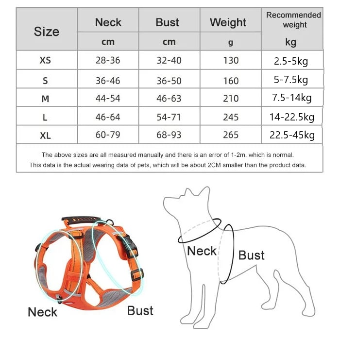 Comfortable No-Choke Dog Vest for Small Pets - Befez